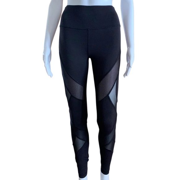 Lululemon Full Length Mesh/Panel Leggings - Picture 1 of 10